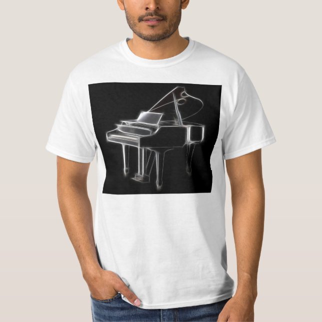 Grand Piano Musical Classical Instrument T-Shirt (Front)