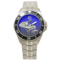 Grand Piano Personalised Monogram Gift Watch