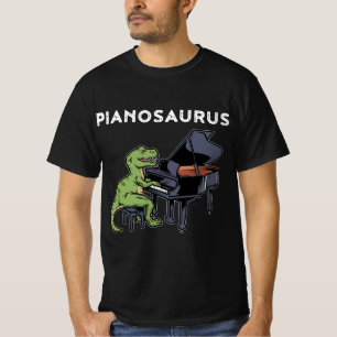 Grand Piano Pianist Gift Dinosaur Music Piano T-Shirt
