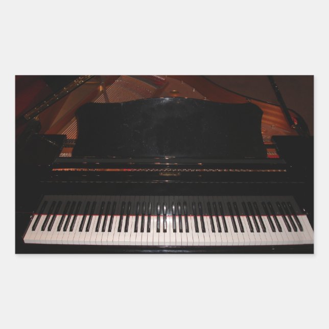 Grand Piano Rectangular Sticker (Front)