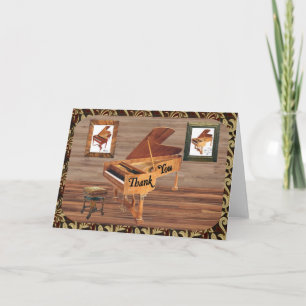 Grand Piano Thank You Card