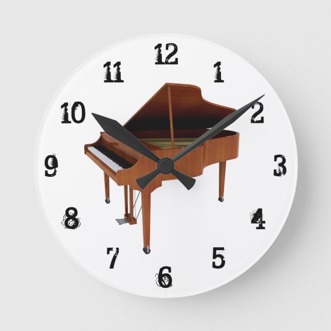 Grand Piano: Wall Clock (Front)