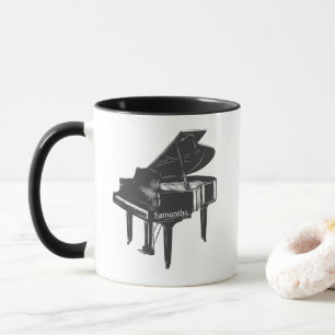 Grand Piano With name Pianist Piano Teacher   Mug