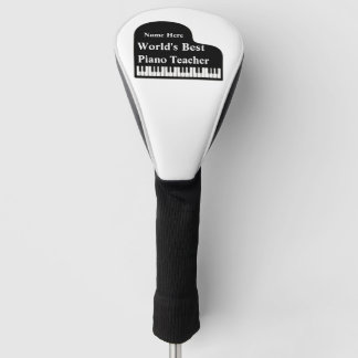 Grand Piano World's Best Piano Teacher Golf Head Cover