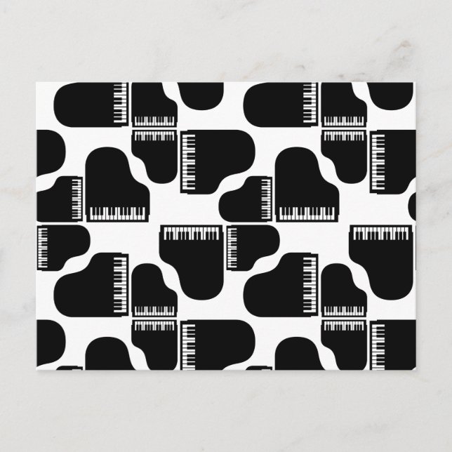 Grand Pianos Music Themed Piano Art CUSTOM COLOR Postcard (Front)