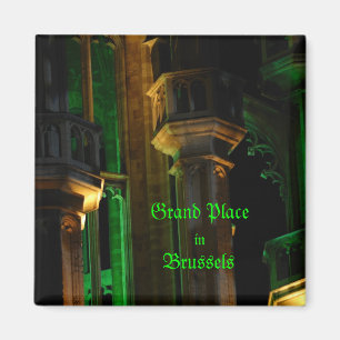 Grand Place at night Magnet