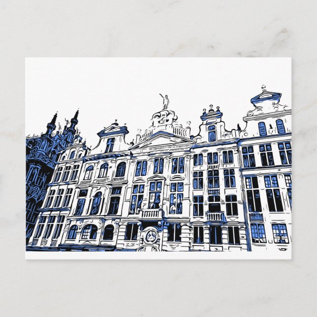 Grand-Place, Brussels, Belgium - Postcard (Front)