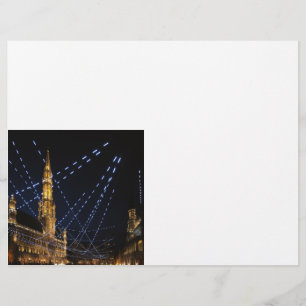 Grand place in Brussels, add your text Flyer