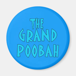Grand Poobah Blue Font Products Magnet