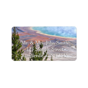 Grand Prismatic Overlook Label