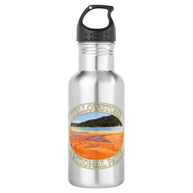 Grand Prismatic Spring at Yellowstone National Prk 532 Ml Water Bottle (Front)