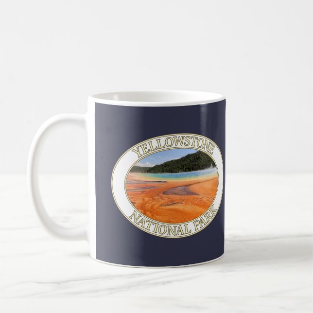 Grand Prismatic Spring at Yellowstone National Prk Coffee Mug (Left)
