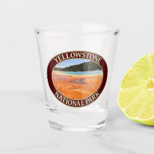 Grand Prismatic Spring at Yellowstone National Prk Shot Glass