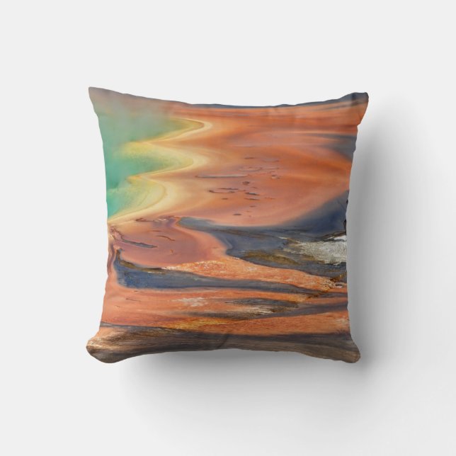 Grand Prismatic Spring Runoff Cushion (Front)