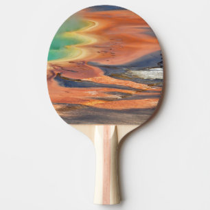 Grand Prismatic Spring Runoff Ping Pong Paddle