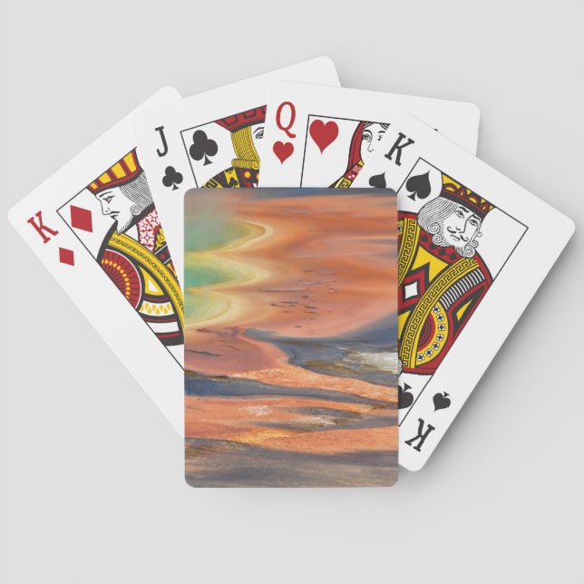 Grand Prismatic Spring Runoff Playing Cards (Back)