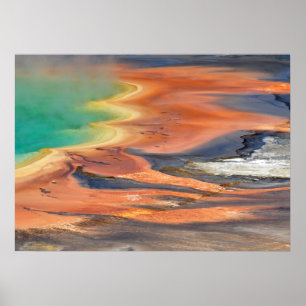 Grand Prismatic Spring Runoff Poster