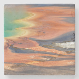Grand Prismatic Spring Runoff Stone Coaster
