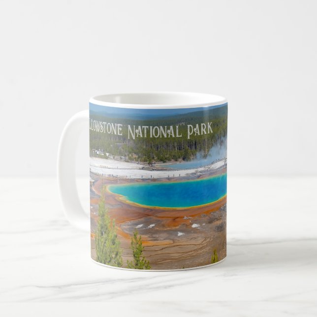 Grand Prismatic Spring Yellowstone National Park Coffee Mug (Front Left)