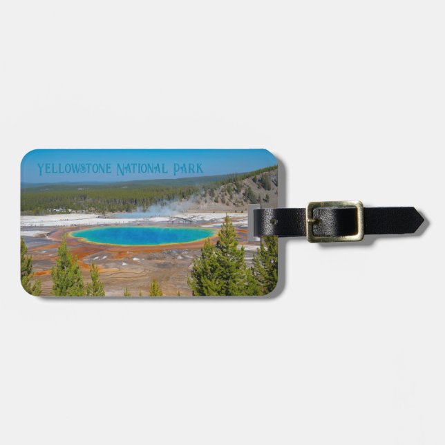 Grand Prismatic Spring Yellowstone National Park Luggage Tag (Front Horizontal)