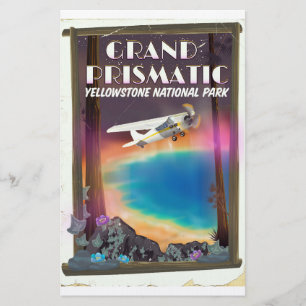 Grand Prismatic, Yellowstone National Park, USA Stationery