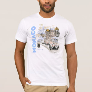 Grand Prix de Monaco 1937 - Blue text T-Shirt