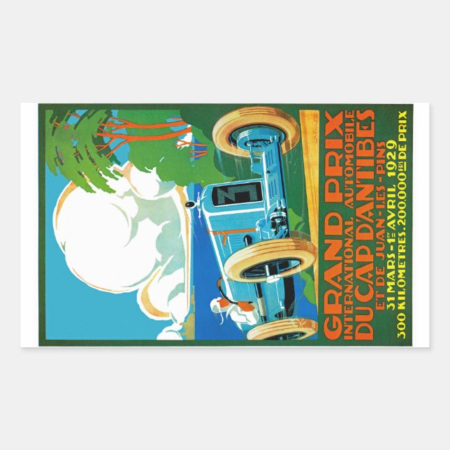 Grand Prix Du Cap d'Antibes Rectangular Sticker (Front)