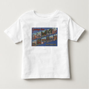 Grand Rapids, Michigan - Large Letter Scenes 2 Toddler T-Shirt
