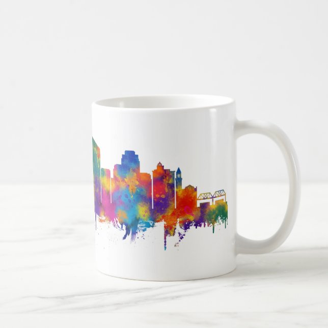 Grand Rapids Michigan Skyline Coffee Mug (Right)