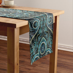 Grand Royal Julian Fractal Mandala Pattern Short Table Runner