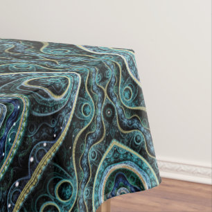 Grand Royal Julian Fractal Mandala Pattern Tablecloth