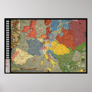 Grand Siècle game-board redesign (English version) Poster