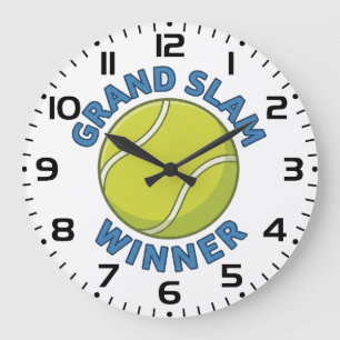 Grand Slam Winner Tennis Ball Sports Champion Large Clock