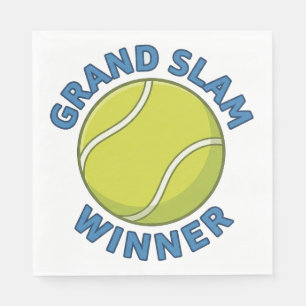 Grand Slam Winner Tennis Ball Sports Champion Napkin