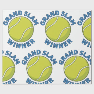 Grand Slam Winner Tennis Ball Sports Champion Wrapping Paper