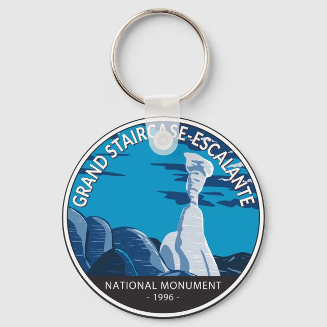 Grand Staircase Escalante National Monument Utah Key Ring (Front)
