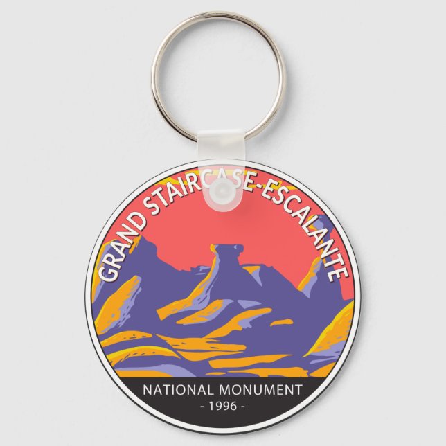 Grand Staircase Escalante National Monument Utah Key Ring (Front)