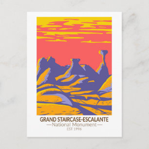 Grand Staircase Escalante National Monument Utah Postcard