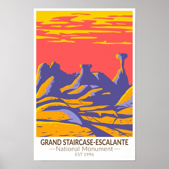 Grand Staircase Escalante National Monument Utah Poster (Front)