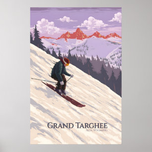 Grand Targhee Ski Resort Wyoming Travel Poster