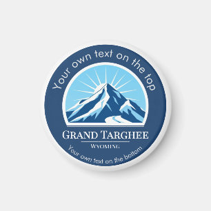 Grand Targhee Wyoming ski resort Mountain hiking Magnet