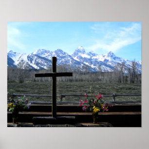 Grand Teton Church Poster