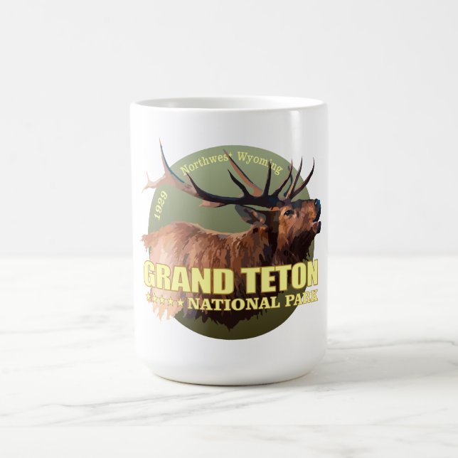 Grand Teton (Elk) WT Coffee Mug (Center)