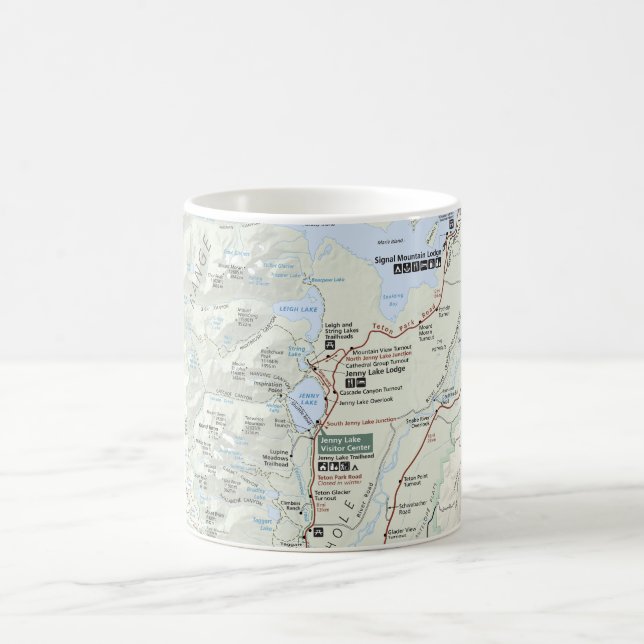Grand Teton map mug (Center)