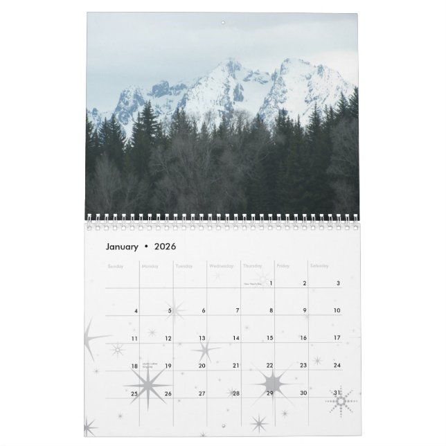 Grand Teton Mountains 2013 Calendar (Jan 2026)