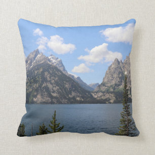 Grand Teton Mountains and Jenny Lake Cushion