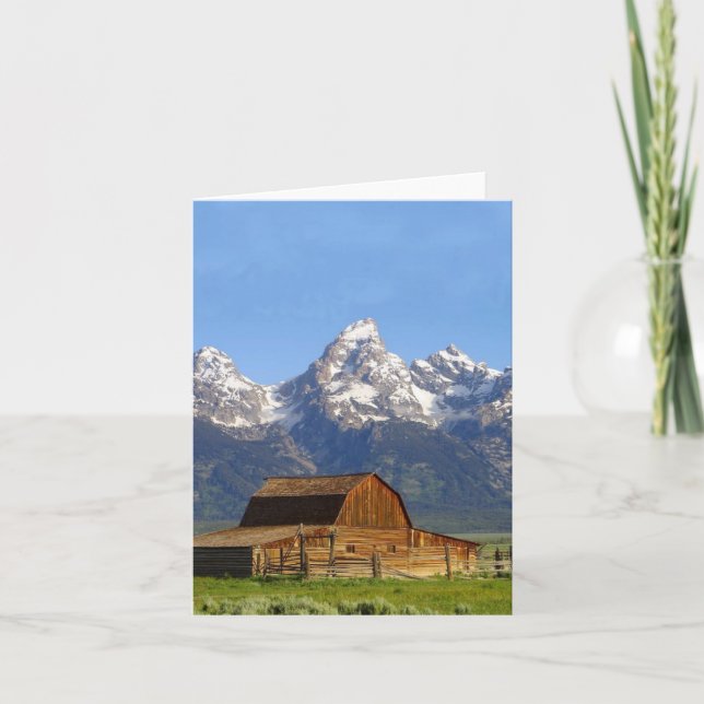 Grand Teton mountains Card (Front)