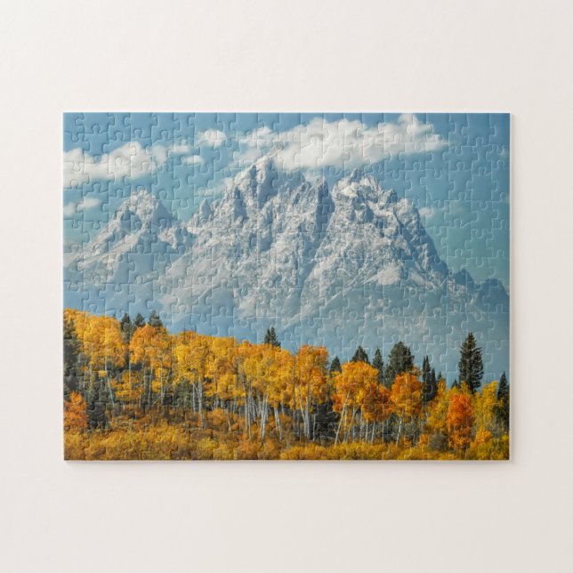 Grand Teton Mountains in the Fall Jigsaw Puzzle (Horizontal)