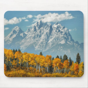Grand Teton Mountains in the Fall Mouse Pad