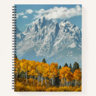 Grand Teton Mountains in the Fall Notebook